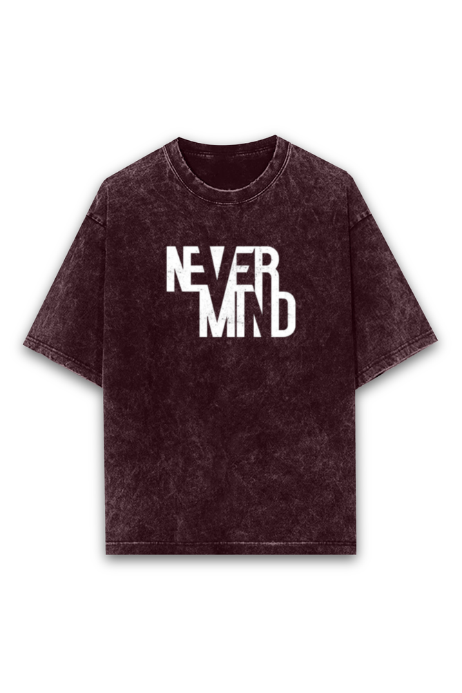 NEVER MIND OVERSIZE CLASSIC TSHIRT(ACID WASH)
