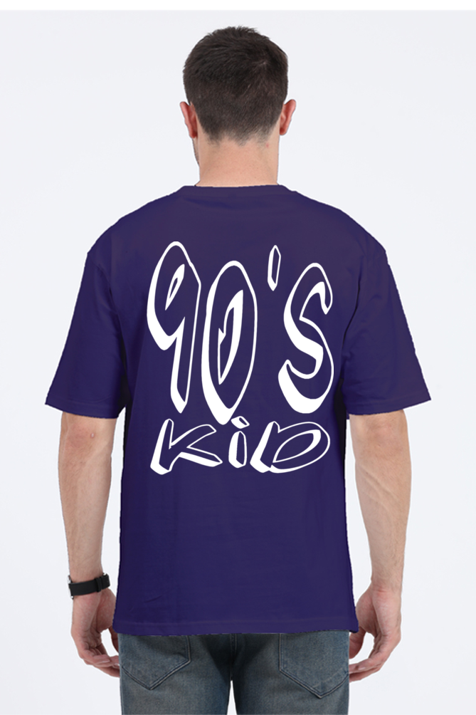 90s KID (White Print) OVERSIZED CLASSIC TSHIRT