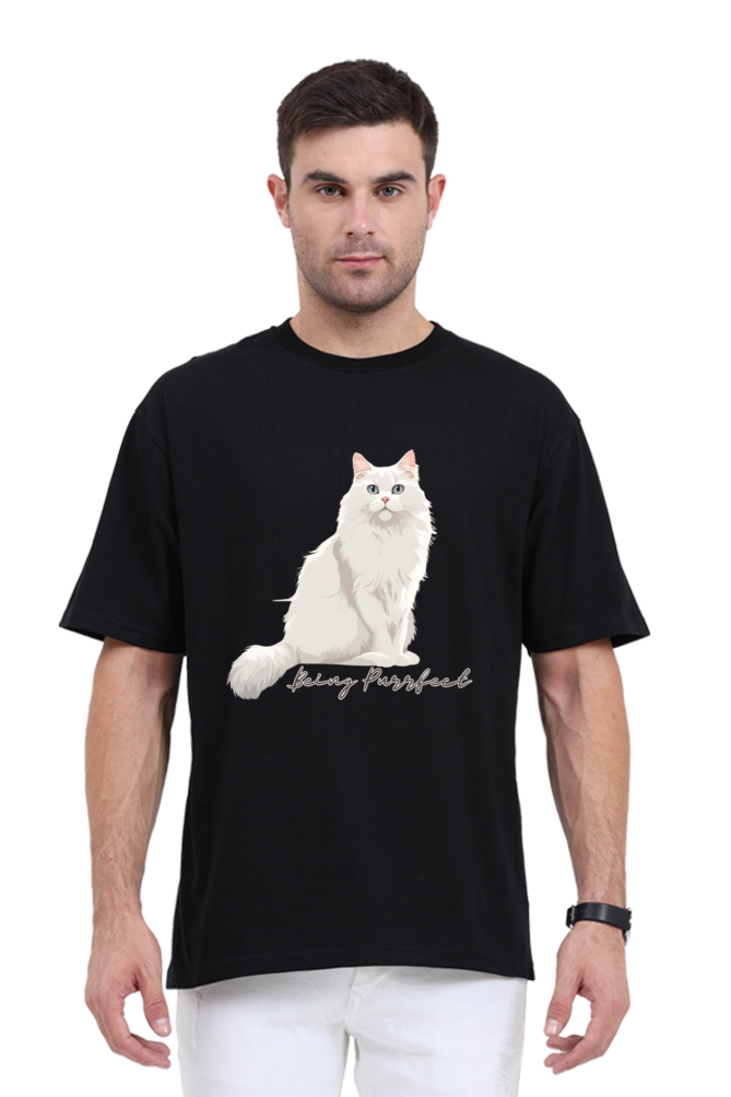 BEING PURRFECT OVERSIZED CLASSIC TSHIRT