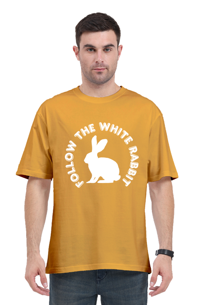 FOLOW THE WHITE RABBIT OVERSIZED CLASSIC TSHIRT