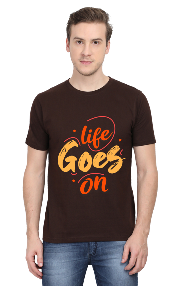 LIFE GOES ON ROUND NECK CLASSIC TSHIRT