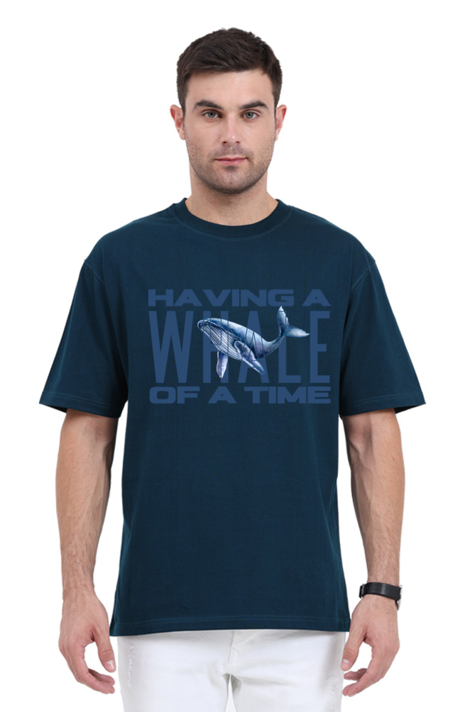 HAVING A WHALE OF A TIME OVERSIED CLASSIC TSHIRT
