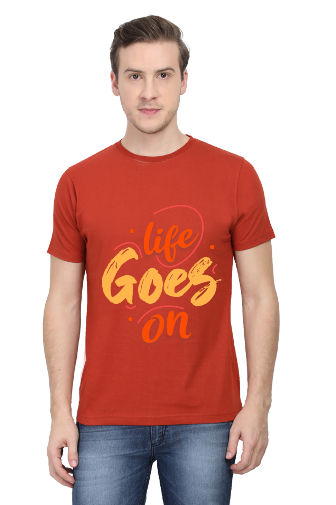 LIFE GOES ON ROUND NECK CLASSIC TSHIRT