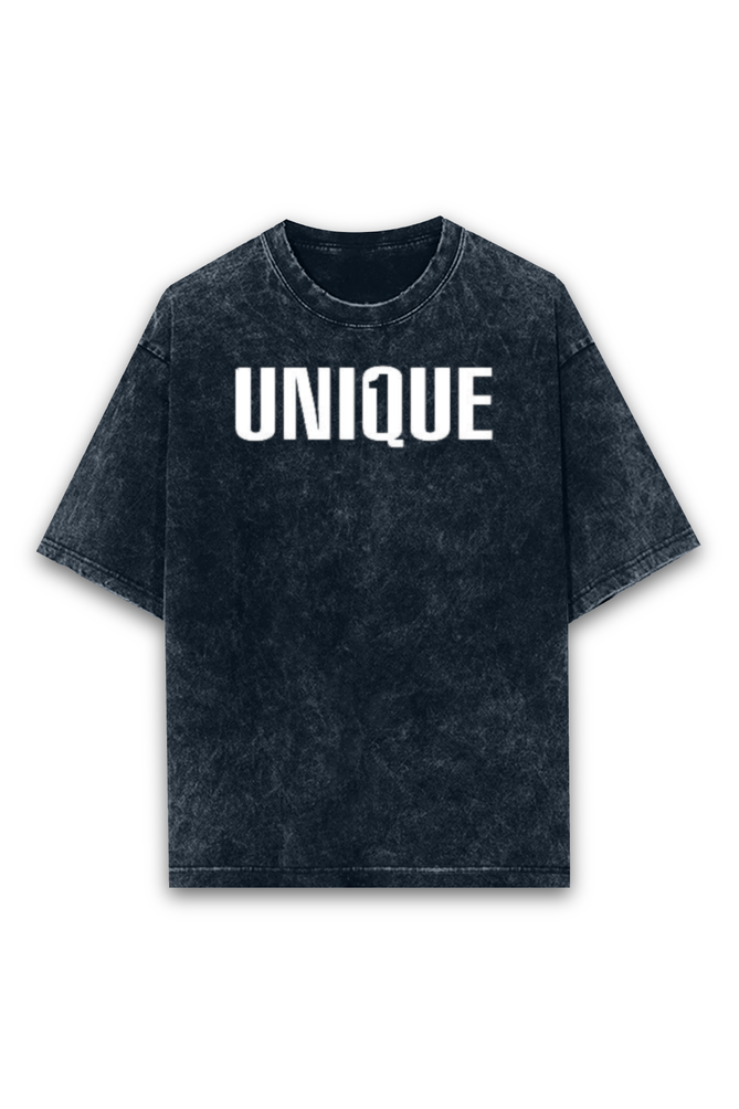 UNIQUE 1 OVERSIZE CLASSIC TSHIRT (ACID WASH WITH PUFF PRINT)