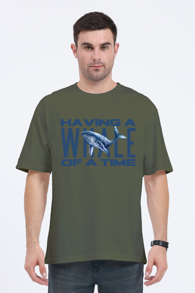 HAVING A WHALE OF A TIME OVERSIED CLASSIC TSHIRT