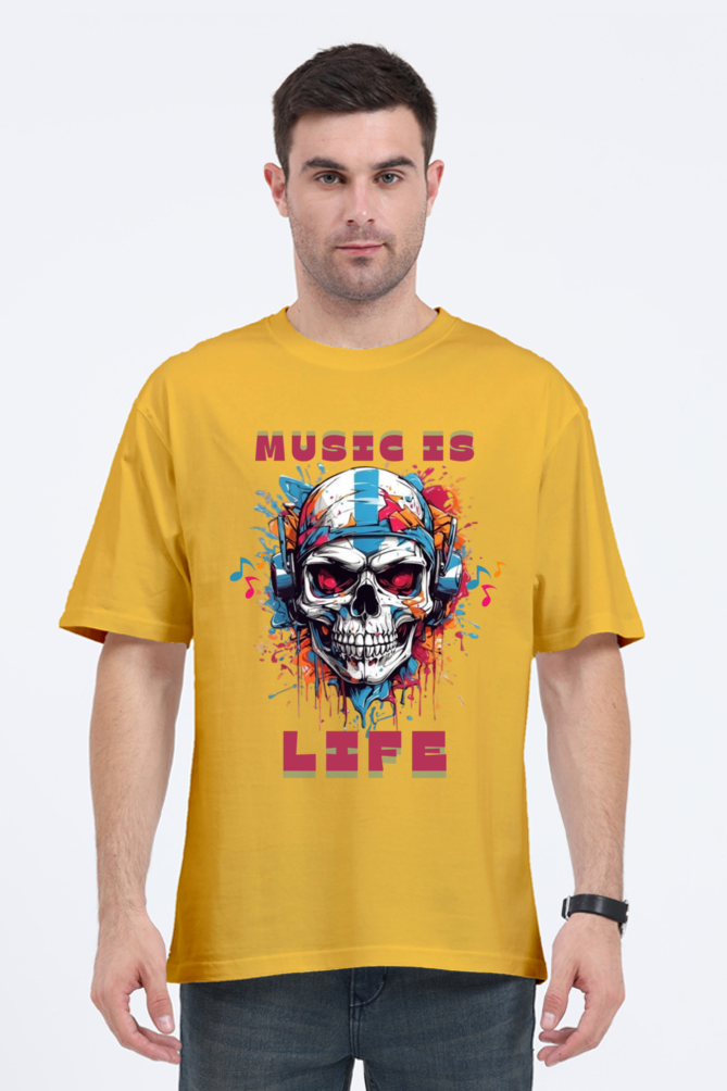 MUSIC IS LIFE OVERSIZE CLASSIC TSHIRT