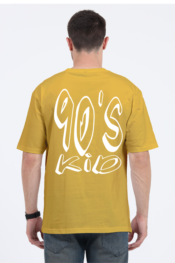90s KID (White Print) OVERSIZED CLASSIC TSHIRT