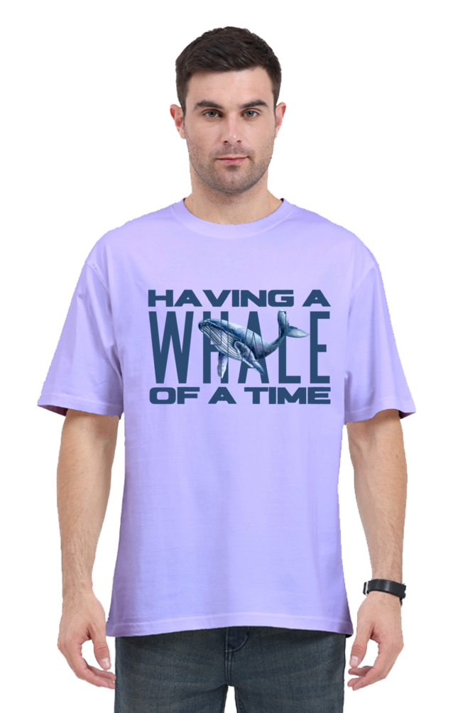 HAVING A WHALE OF A TIME OVERSIED CLASSIC TSHIRT