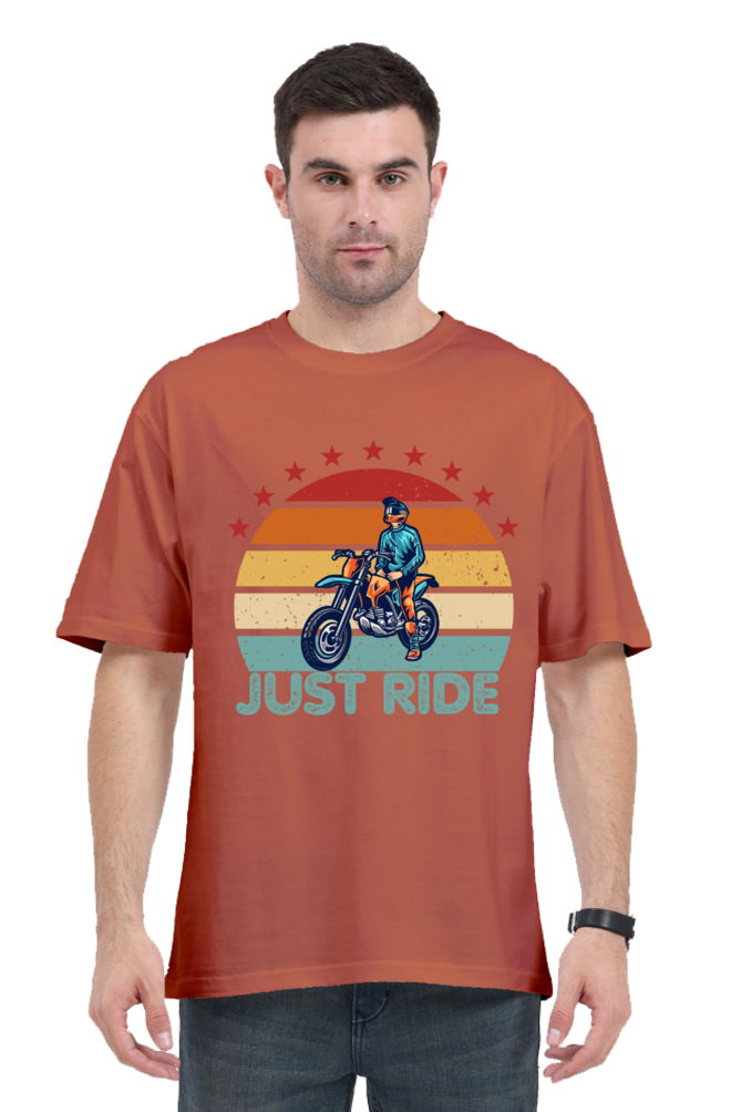 JUST RIDE OVERSIZE CLASSIC TSHIRT