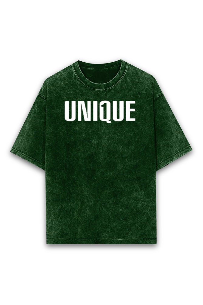UNIQUE 1 OVERSIZE CLASSIC TSHIRT (ACID WASH WITH PUFF PRINT)