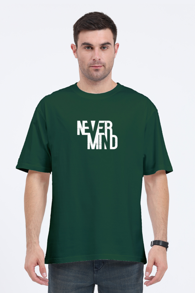 NEVER MIND OVERSIZE CLASSIC TSHIRT(PUFF PRINT)