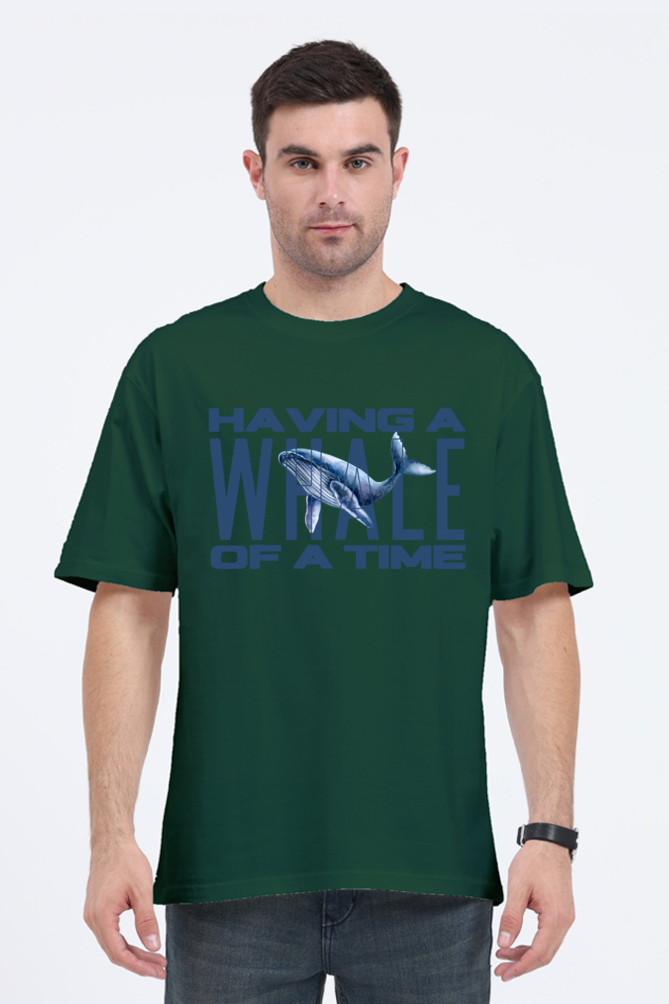 HAVING A WHALE OF A TIME OVERSIED CLASSIC TSHIRT
