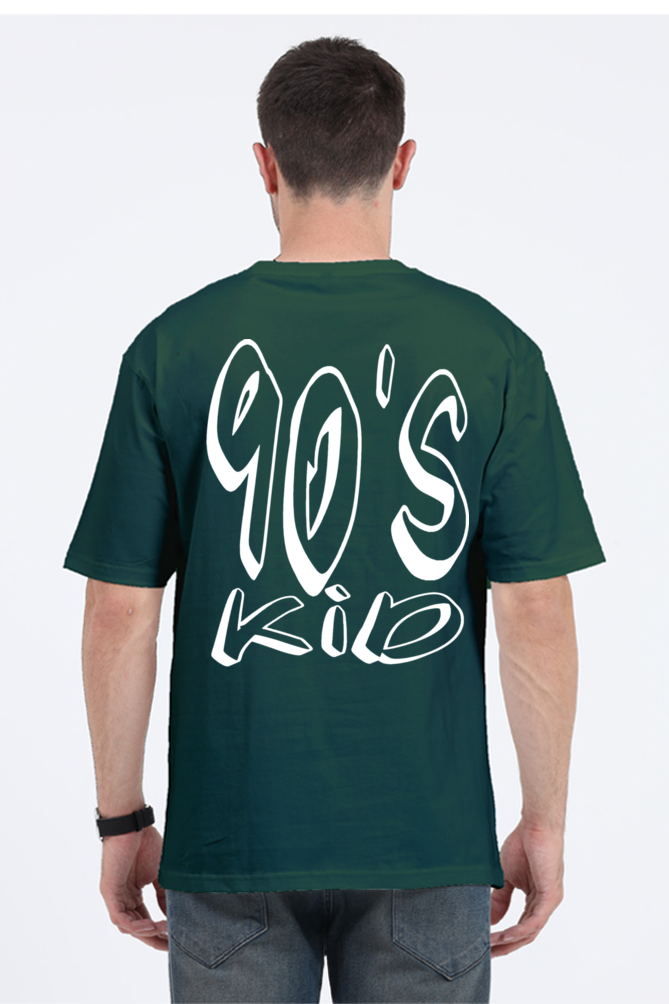 90s KID (White Print) OVERSIZED CLASSIC TSHIRT