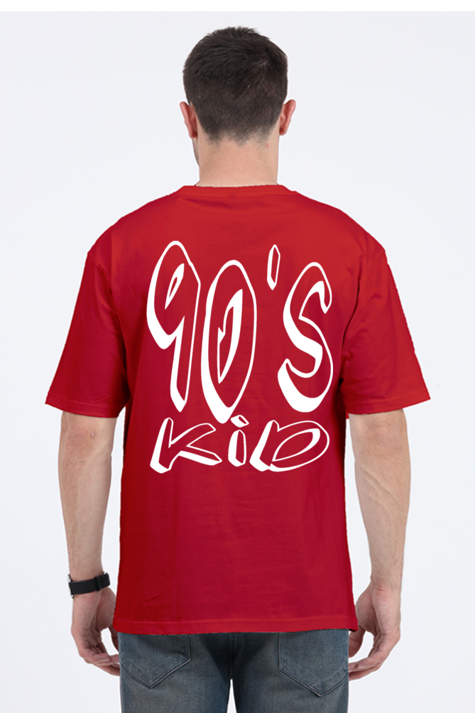 90s KID (White Print) OVERSIZED CLASSIC TSHIRT