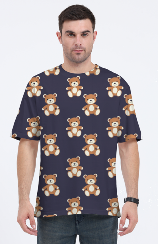 TEDDY PRINT OVERSIZED CLASSIC TSHIRT