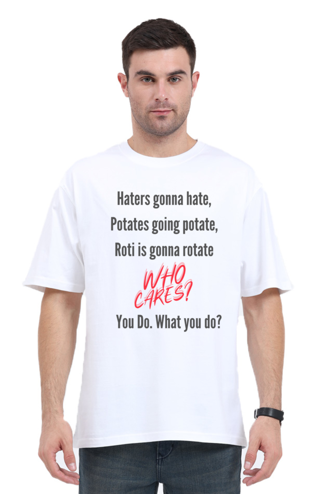 WHO CARES OVERSIZE CLASSIC TSHIRT