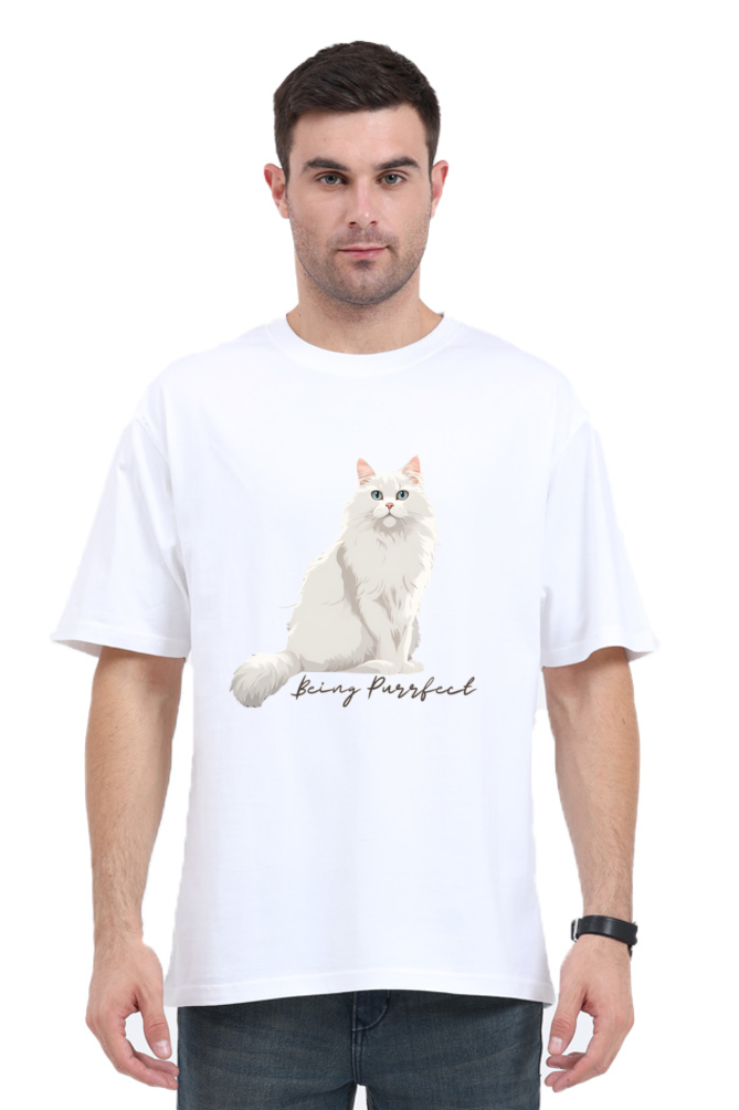 BEING PURRFECT OVERSIZED CLASSIC TSHIRT