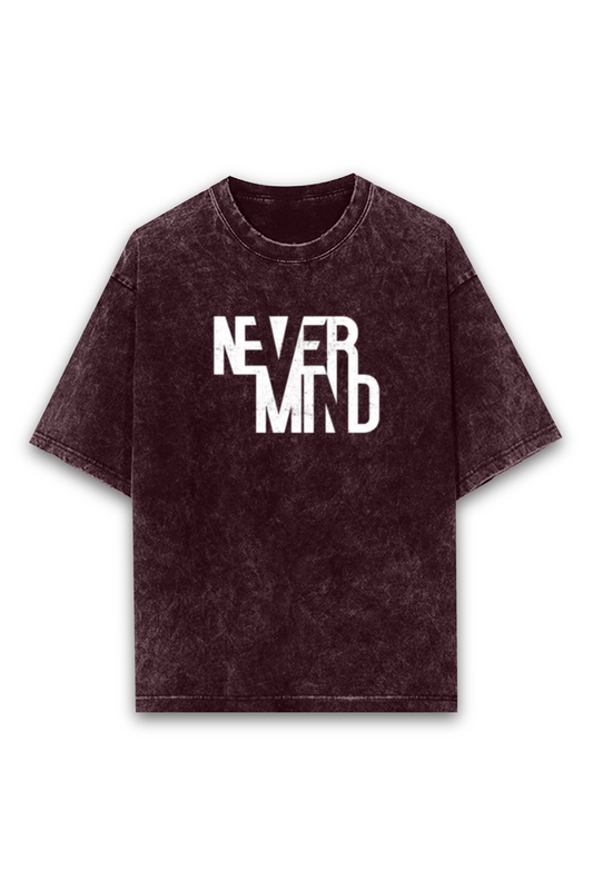NEVER MIND OVERSIZE CLASSIC TSHIRT(ACID WASH)