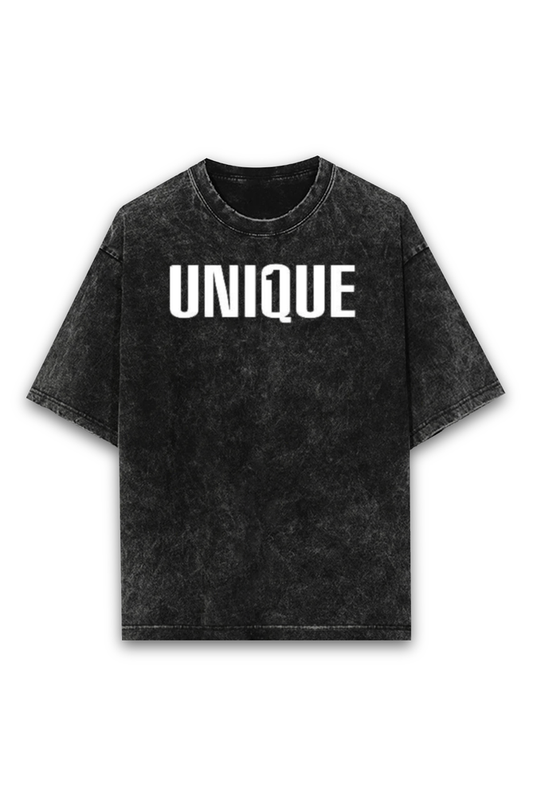 UNIQUE 1 OVERSIZE CLASSIC TSHIRT (ACID WASH WITH PUFF PRINT)