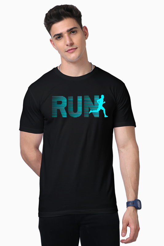 RUN (AQUA) SUPIMA TSHIRT