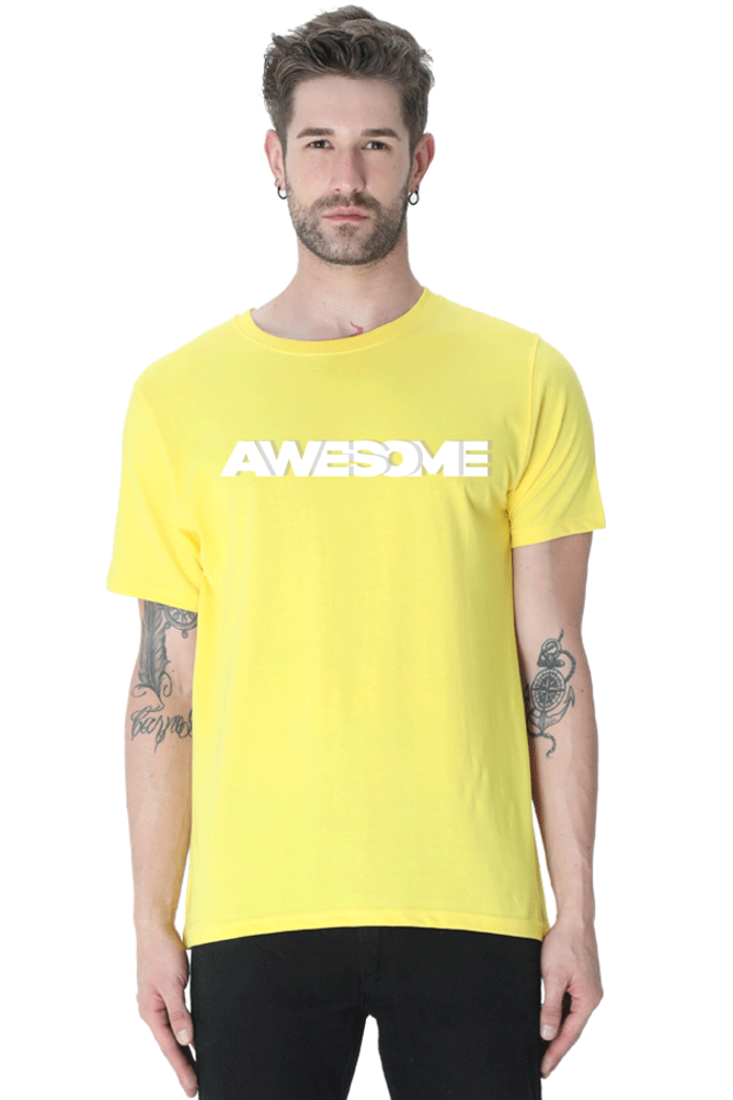 AWESOME ROUND NECK CLASSIC TSHIRT