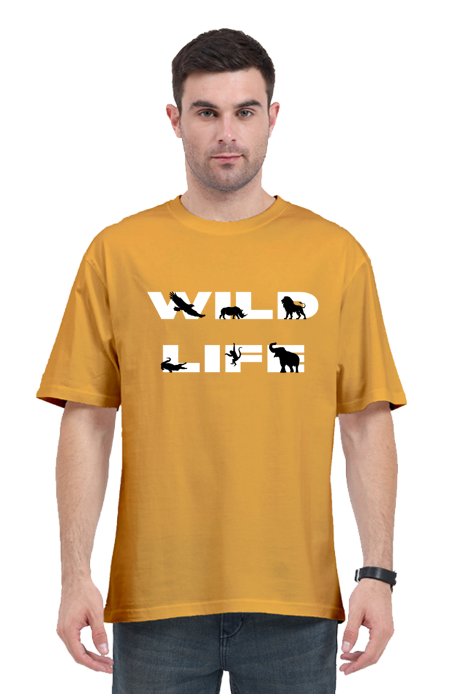 WILD LIFE WHITE OVERSIZE CLASSIC TSHIRT