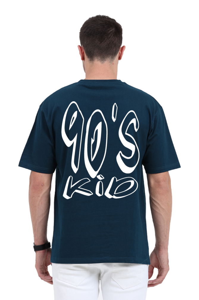90s KID (White Print) OVERSIZED CLASSIC TSHIRT
