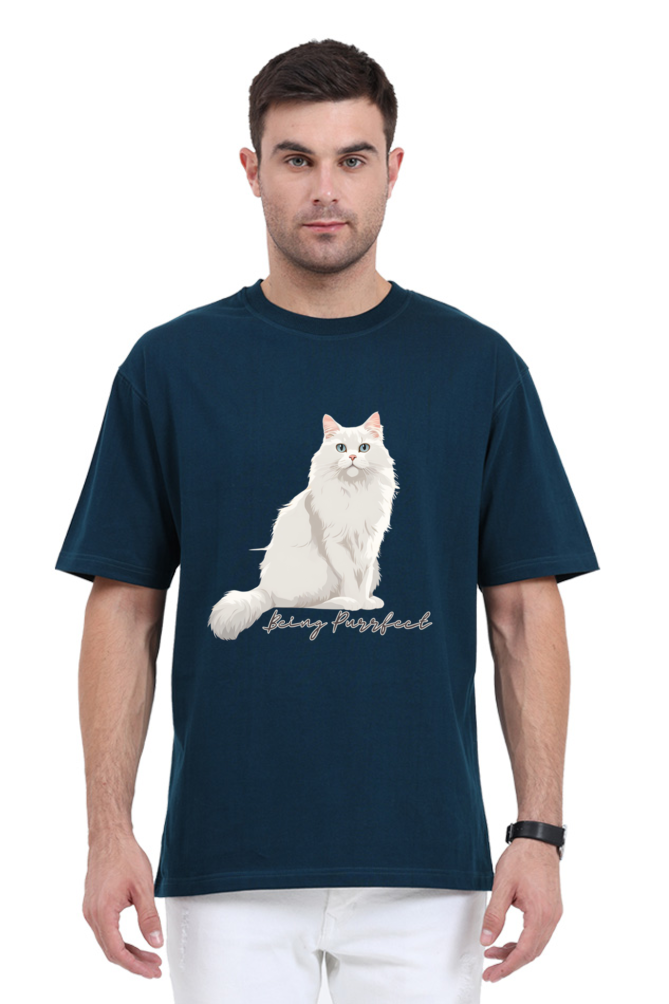 BEING PURRFECT OVERSIZED CLASSIC TSHIRT