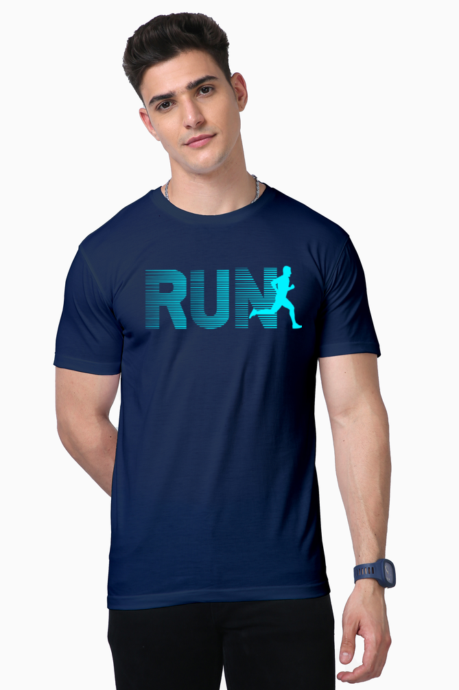 RUN (AQUA) SUPIMA TSHIRT