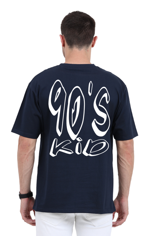 90s KID (White Print) OVERSIZED CLASSIC TSHIRT