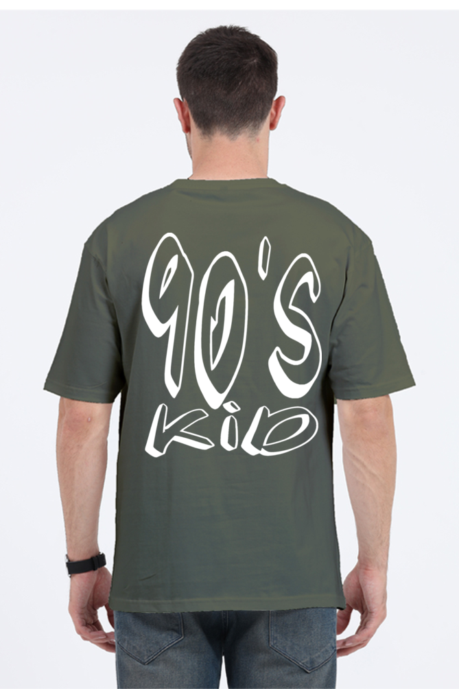 90s KID (White Print) OVERSIZED CLASSIC TSHIRT
