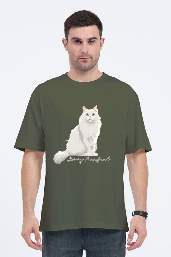 BEING PURRFECT OVERSIZED CLASSIC TSHIRT