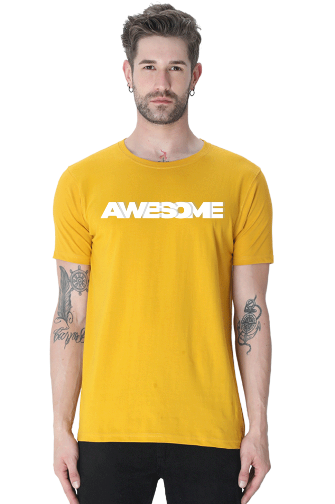 AWESOME ROUND NECK CLASSIC TSHIRT