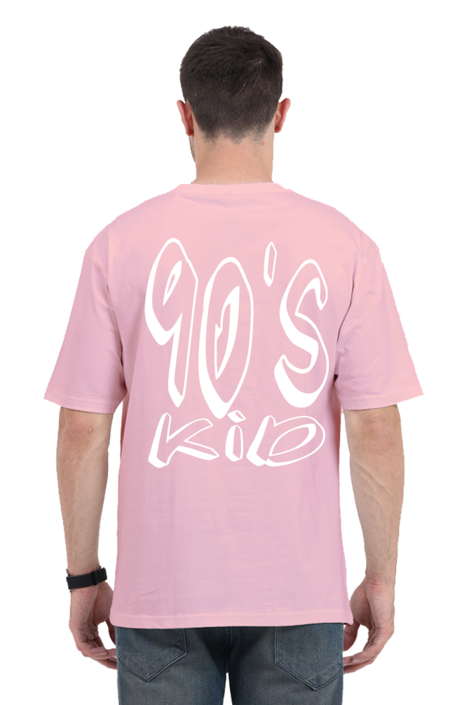 90s KID (White Print) OVERSIZED CLASSIC TSHIRT