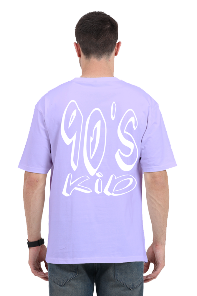 90s KID (White Print) OVERSIZED CLASSIC TSHIRT