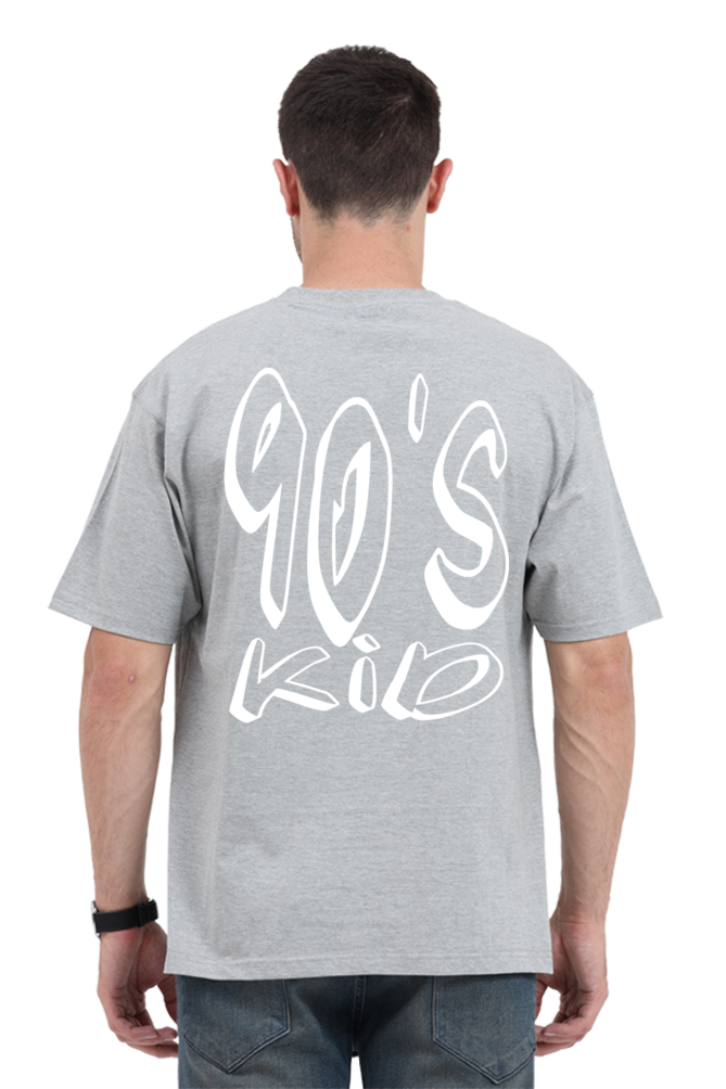 90s KID (White Print) OVERSIZED CLASSIC TSHIRT