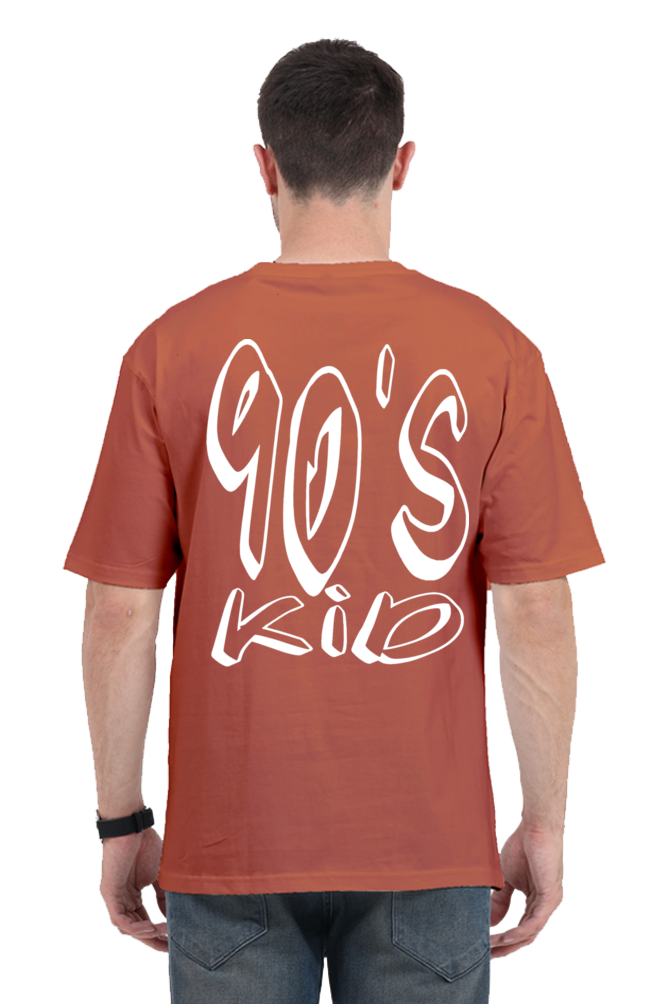 90s KID (White Print) OVERSIZED CLASSIC TSHIRT