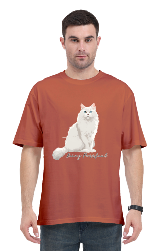 BEING PURRFECT OVERSIZED CLASSIC TSHIRT