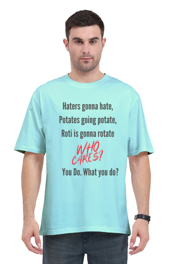 WHO CARES OVERSIZE CLASSIC TSHIRT