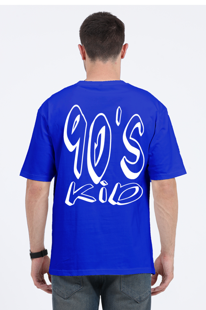 90s KID (White Print) OVERSIZED CLASSIC TSHIRT