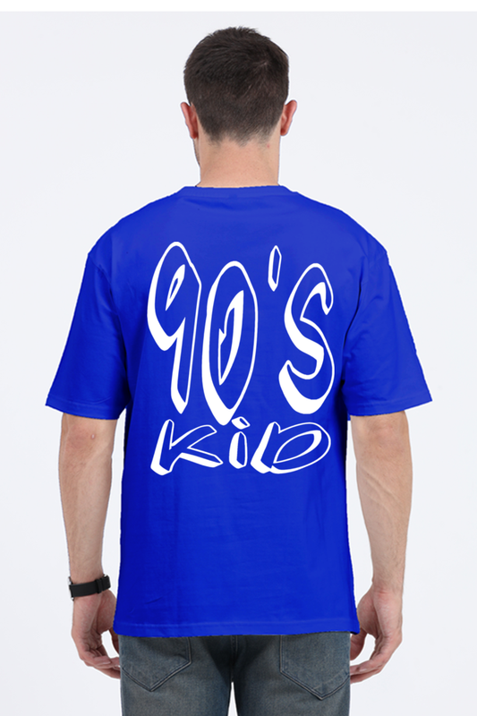 90s KID (White Print) OVERSIZED CLASSIC TSHIRT